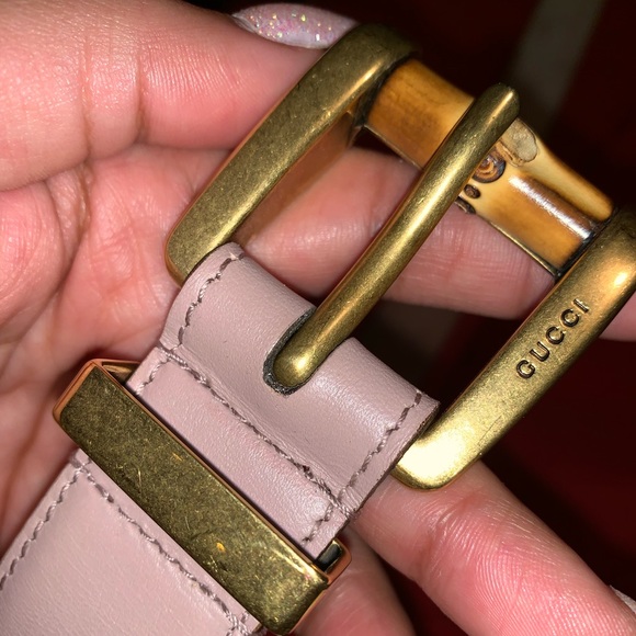 ? Authentic Leather Bamboo Gucci Belt ? main image 5